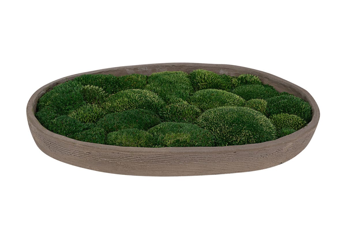 Soft Stone - centrepiece made of terracotta and moss