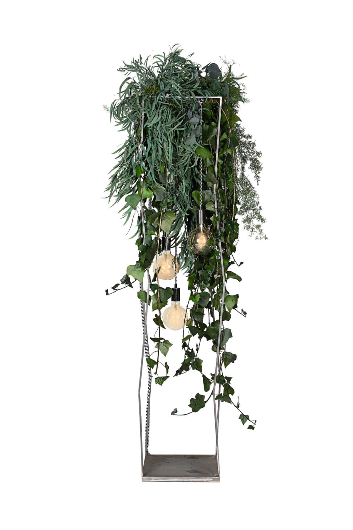 Lampada da terra industrial con vegetali stabilizzati: Tokio